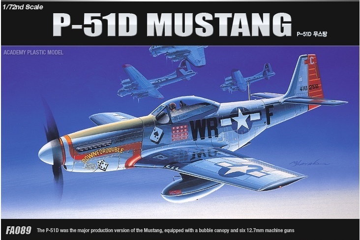 Academy P-51D Mustang 1/72 Model Kit