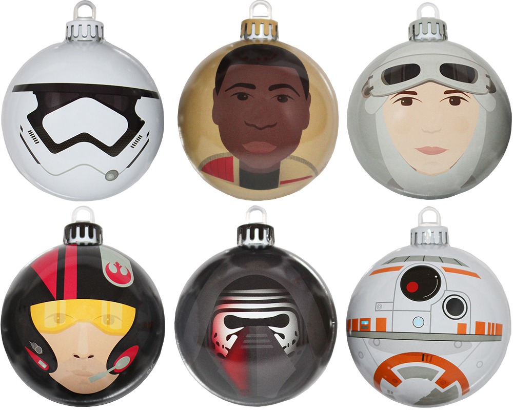 Star Wars The Force Awakens Christmas Ornament Set at Mighty Ape NZ