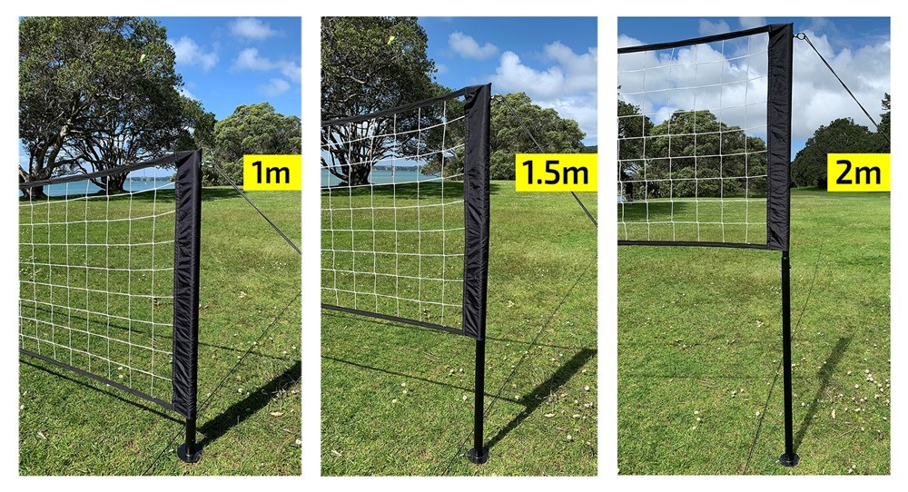 Buy Volleyball Adjustable Poles & Net Set with Court Marking Rope at