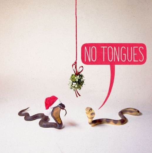 No Tongues - Greeting Card image