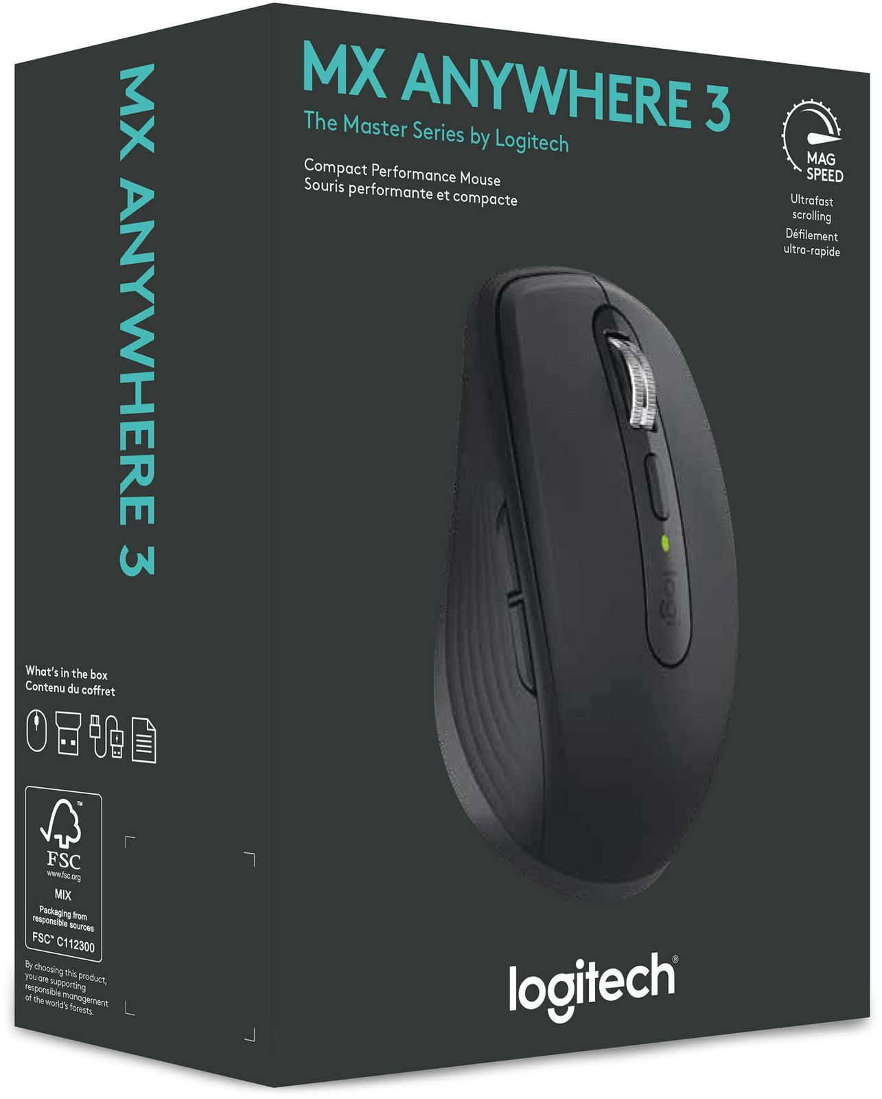 Logitech MX Anywhere 3 Wireless Mouse Graphite image
