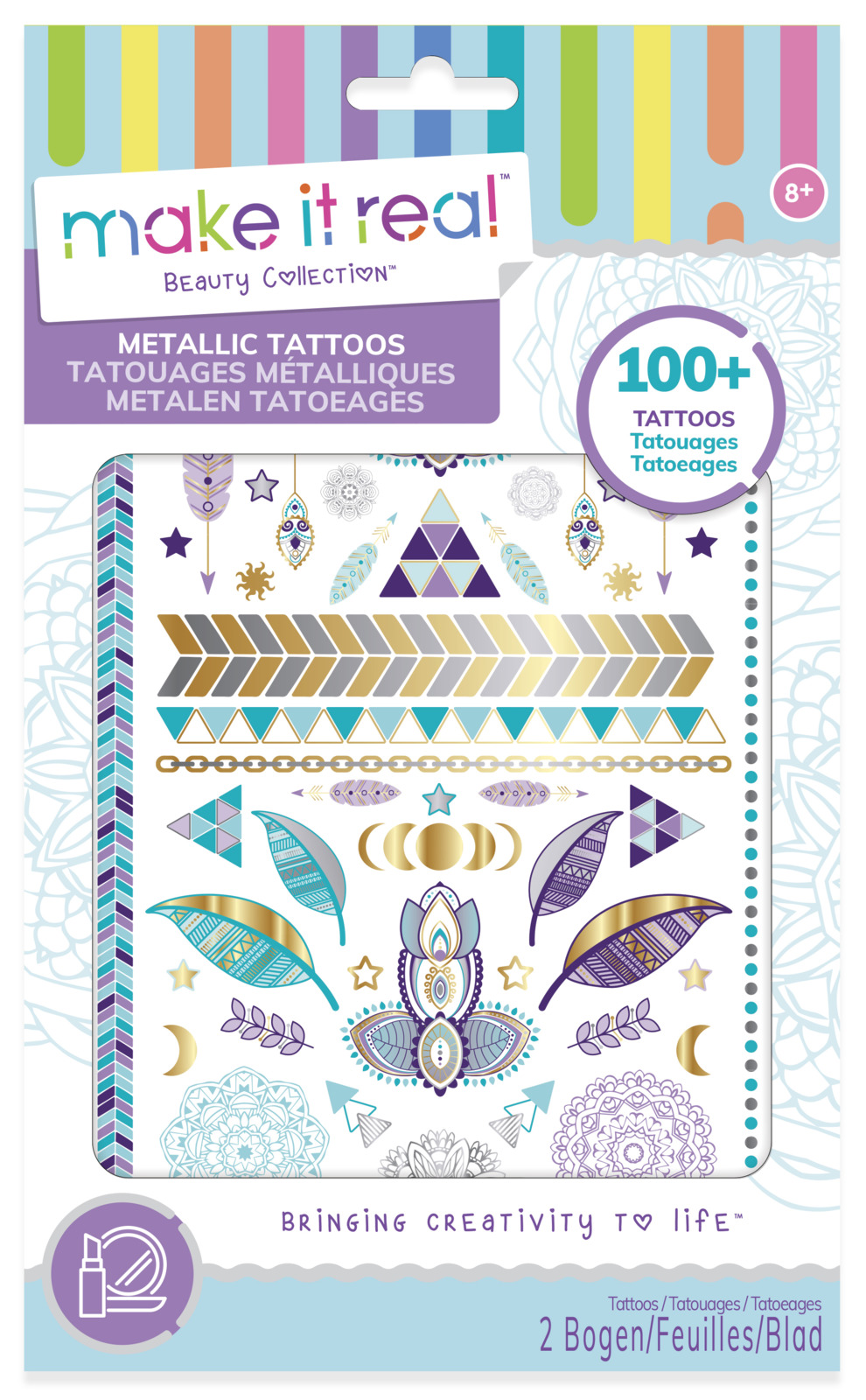 Make It Real: Metallic Tattoos - Purple