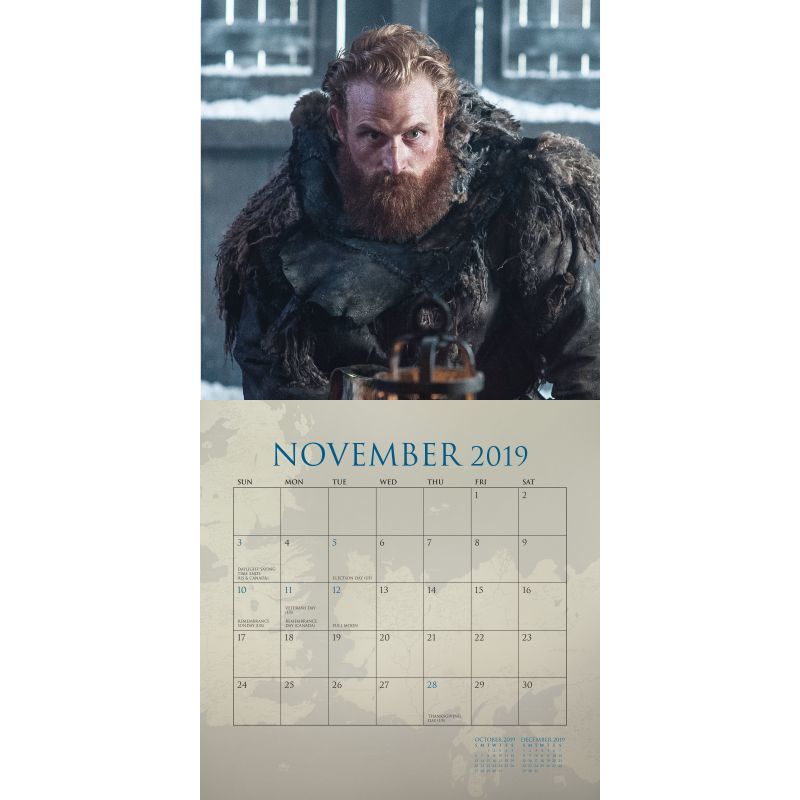 Game of Thrones 2019-2020 17-Month Square Wall Calendar