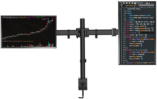 Gorilla Arms Dual Monitor Mount for 13"-27" Displays image