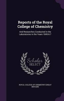 Reports of the Royal College of Chemistry image