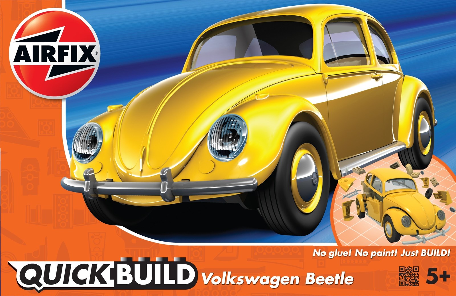 Airfix Quickbuild Volkswagen Beetle Yellow - Model Kit image