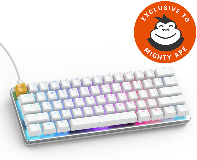 Glorious PC Gaming GMMK Compact Mechanical Keyboard (White) (USA - Prebuilt) for PC