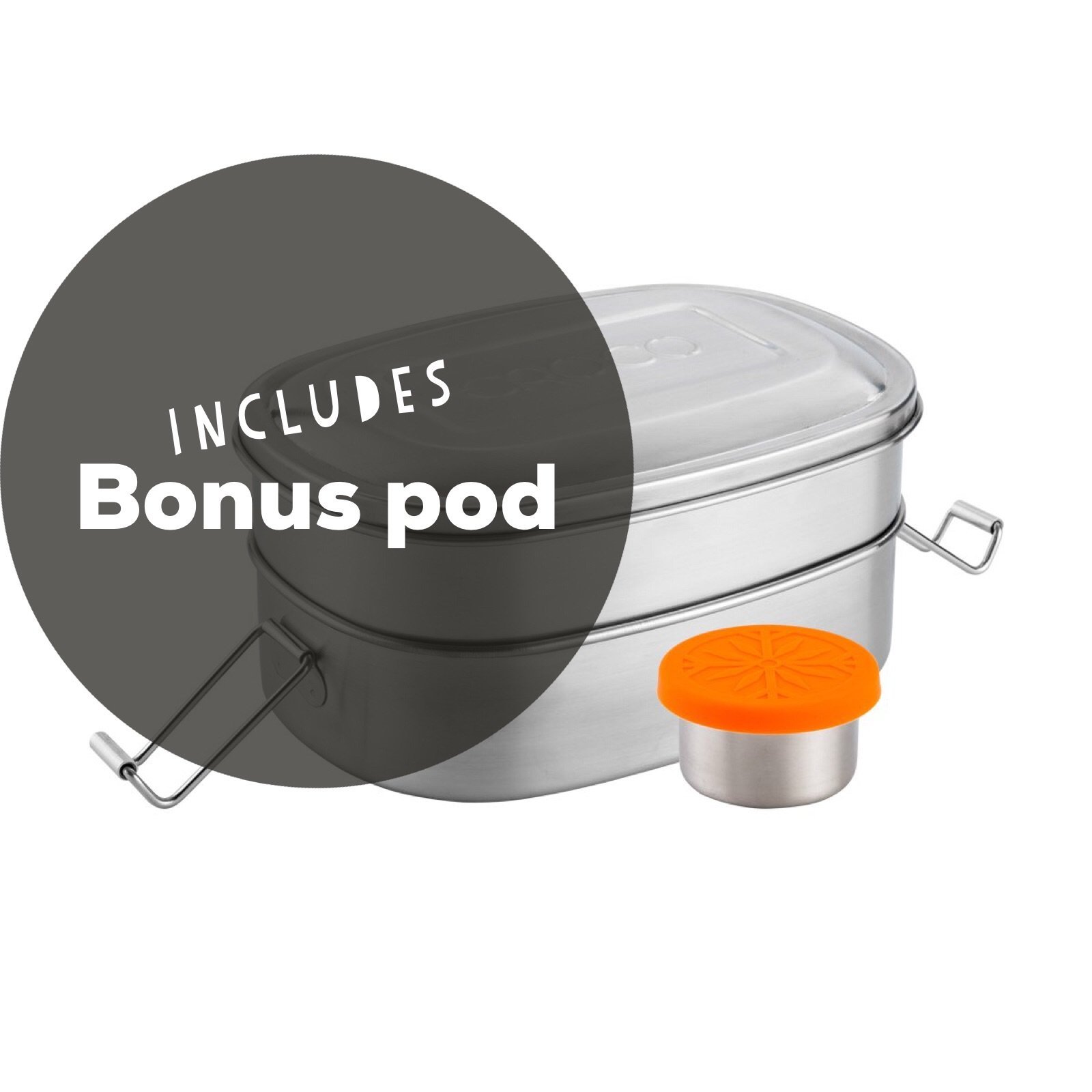 Croco Stacker - Bento Luncbox & Snack Pod Set image