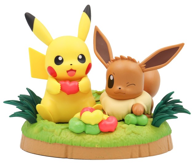 pikachu and eevee plush