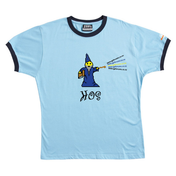 HOS - Ringer Tee (Sky Blue) for image