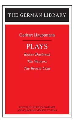 Hauptmann Plays by Gerhart Hauptmann image