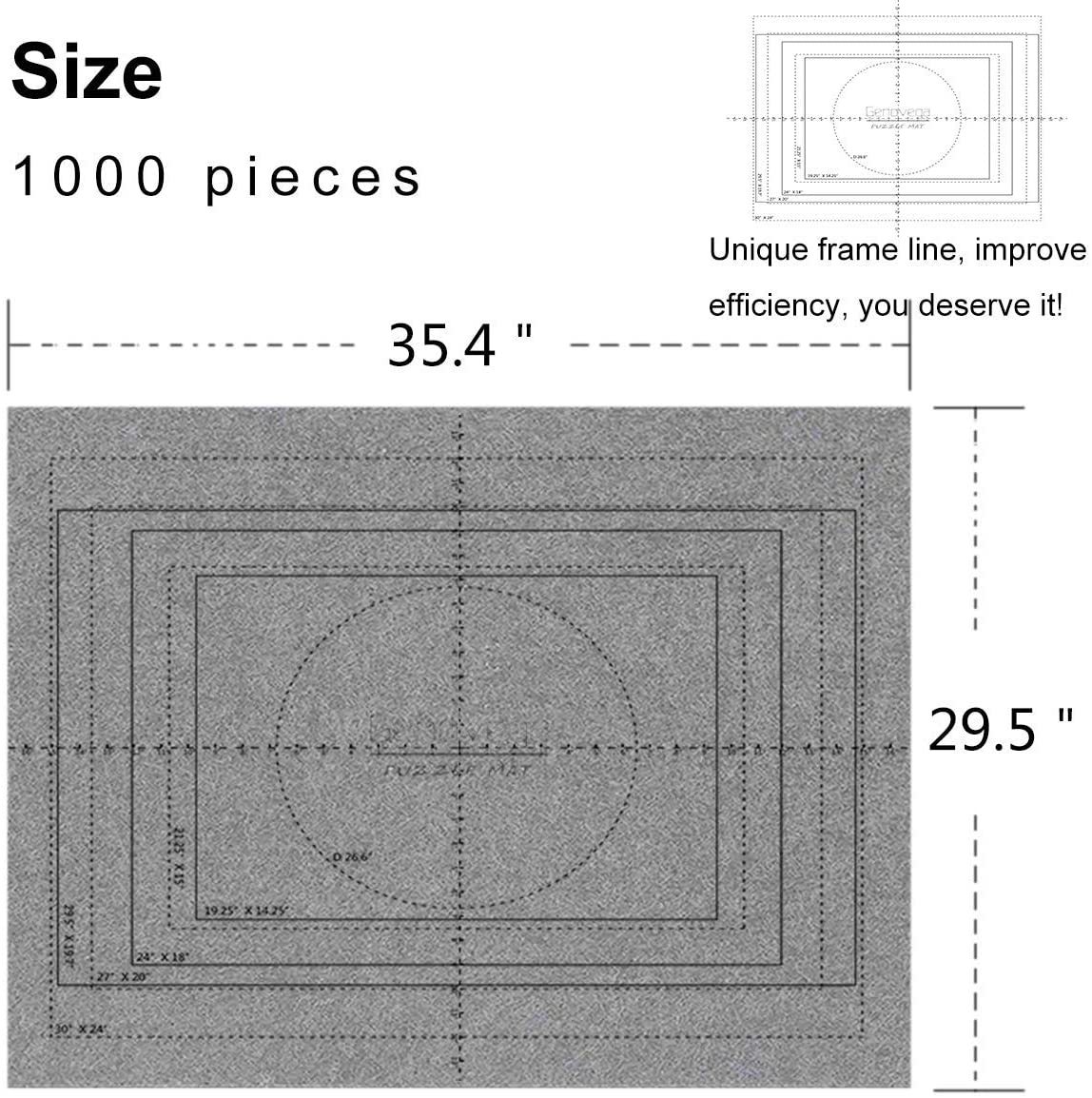 Puzzle Mat Roll for 1000-1500 Pieces - Grey image