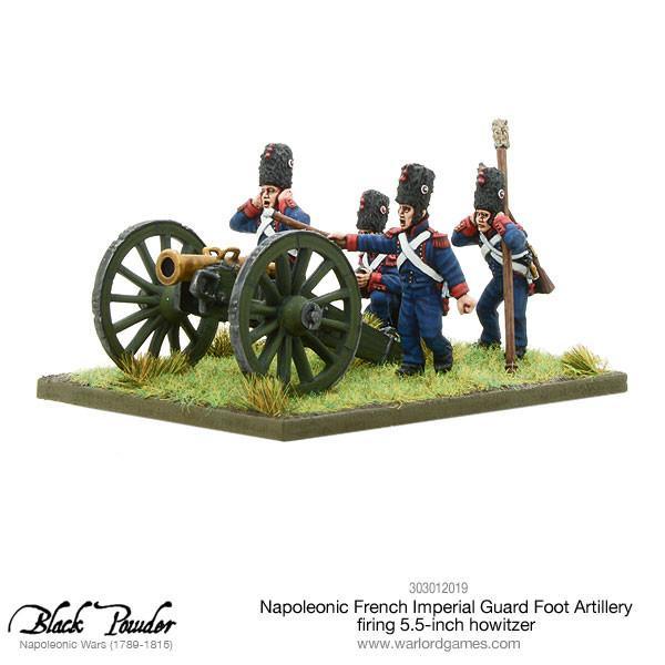 Napoleonic French Imperial Guard Foot Artillery howitzer