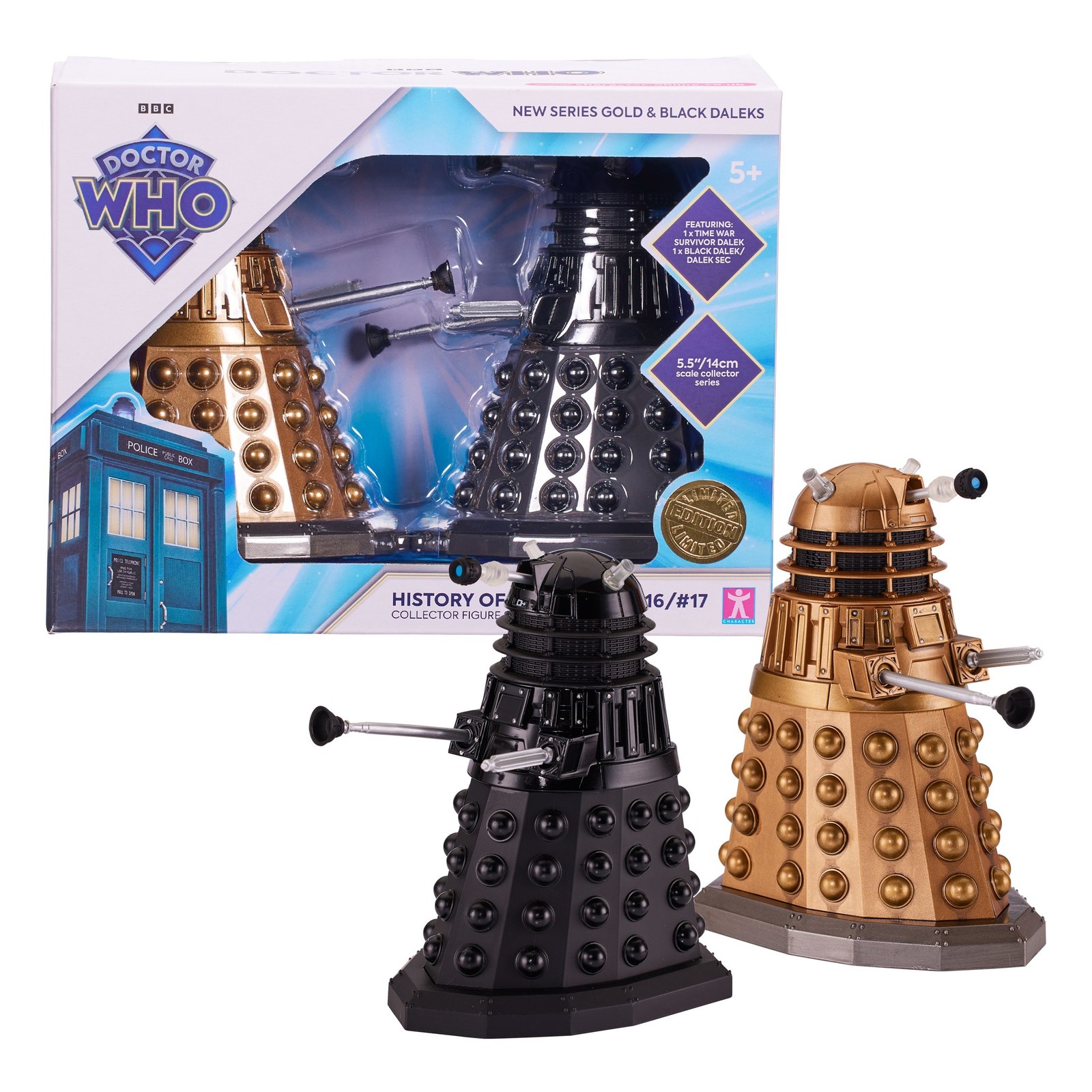 The History of the Daleks 16 & 17 Collector Figure Set at Mighty