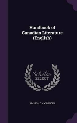 Handbook of Canadian Literature (English) image