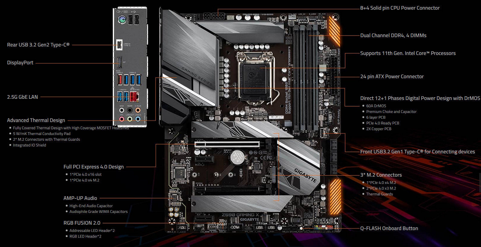 Gigabyte Z590 Gaming X Intel ATX Motherboard