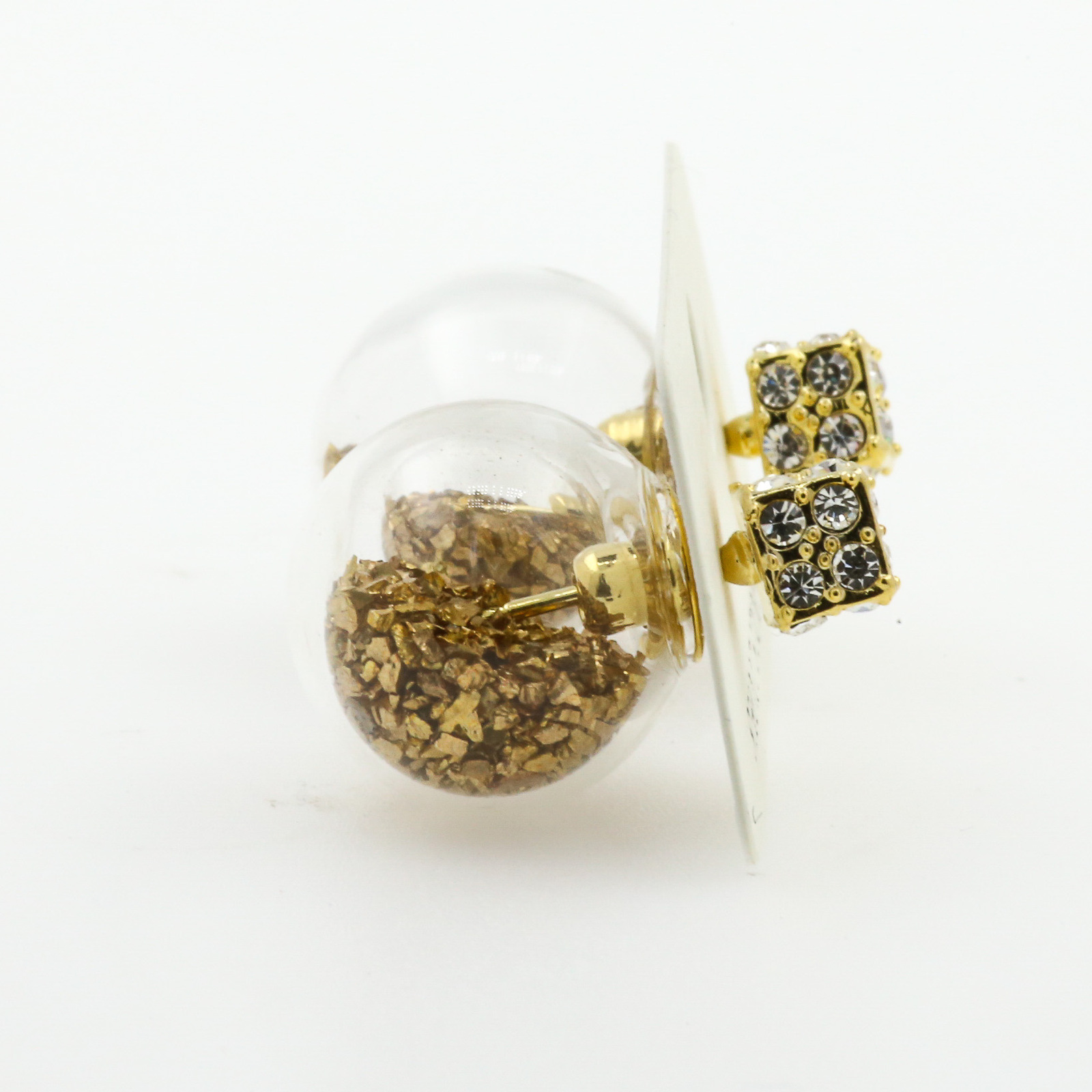 Short Story: Fantasy Bubble Earrings - Confetti Gold image
