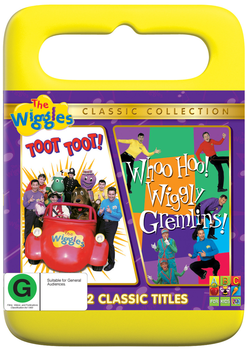 The Wiggles Toot Toot + Woo Hoo Wiggly Gremlins (2 on 1) DVD Buy Now at Mighty Ape NZ The Wiggles Toot Toot + Woo Hoo Wiggly Gremlins (2 on 1) DVD Buy Now at Mighty Ape NZ