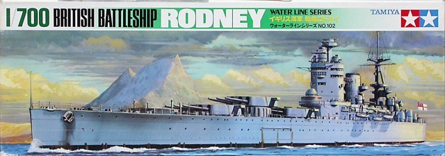 Tamiya 1/700 British Rodney Battleship - Model Kit image