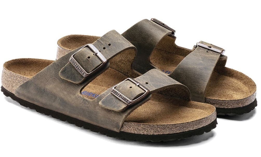 Birkenstock: Men's Arizona Soft Footbed Oiled Leather Sandal - Size 46 EU |  Men's | at Mighty Ape NZ