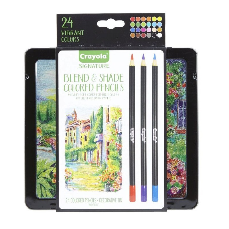 Crayola: Signature - Blend & Shade Coloured Pencil Set (24pc)