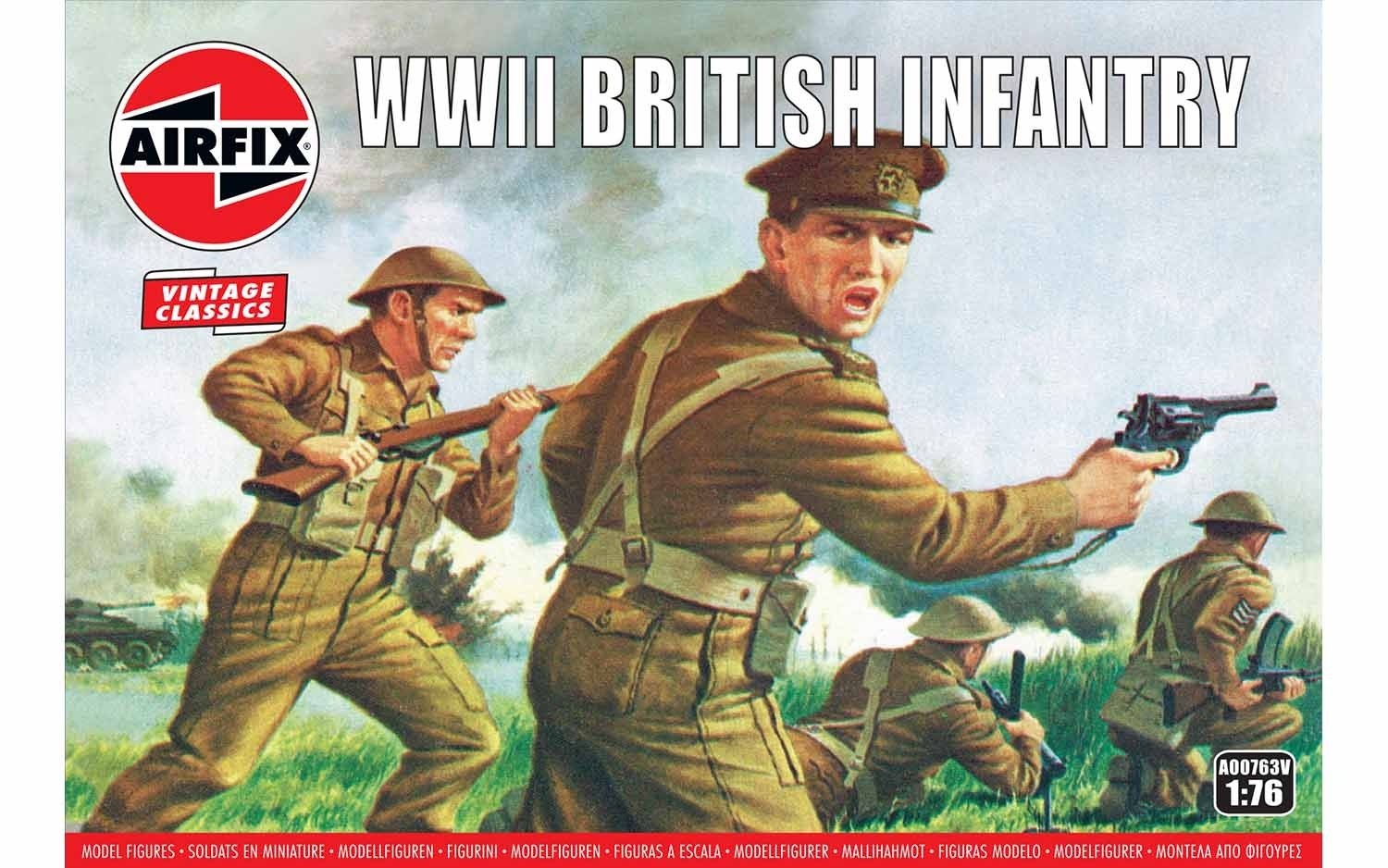 Airfix 1:76 WWII British Infantry Scale Model Kit | at Mighty Ape Australia