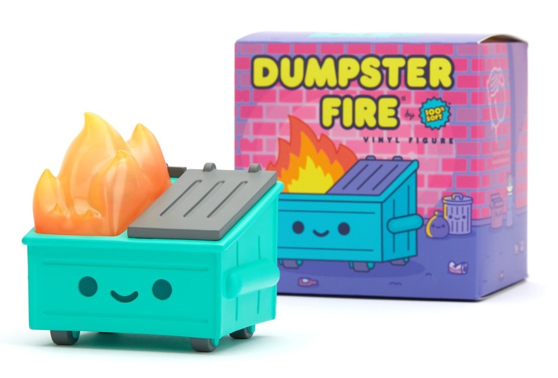 Dumpster Fire - Light-Up Vinyl Figure image