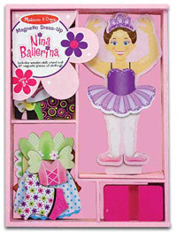 Nina Ballerina Magnetic Wooden Dress-Up Set - Melissa & Doug