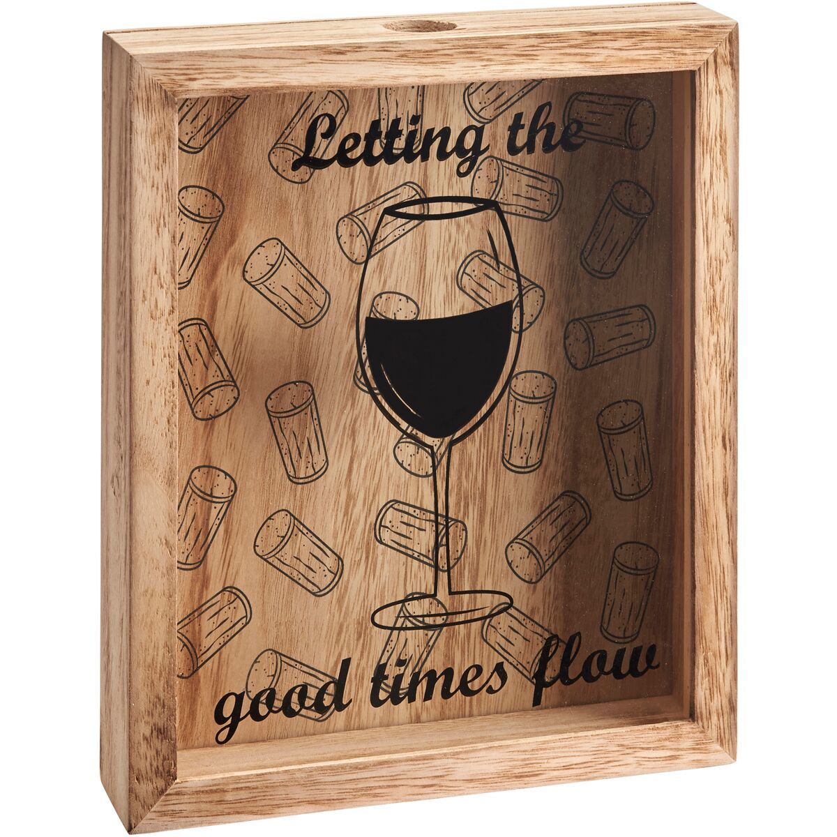 Cork Collector Art Plaque - Let the Good Times Flow image