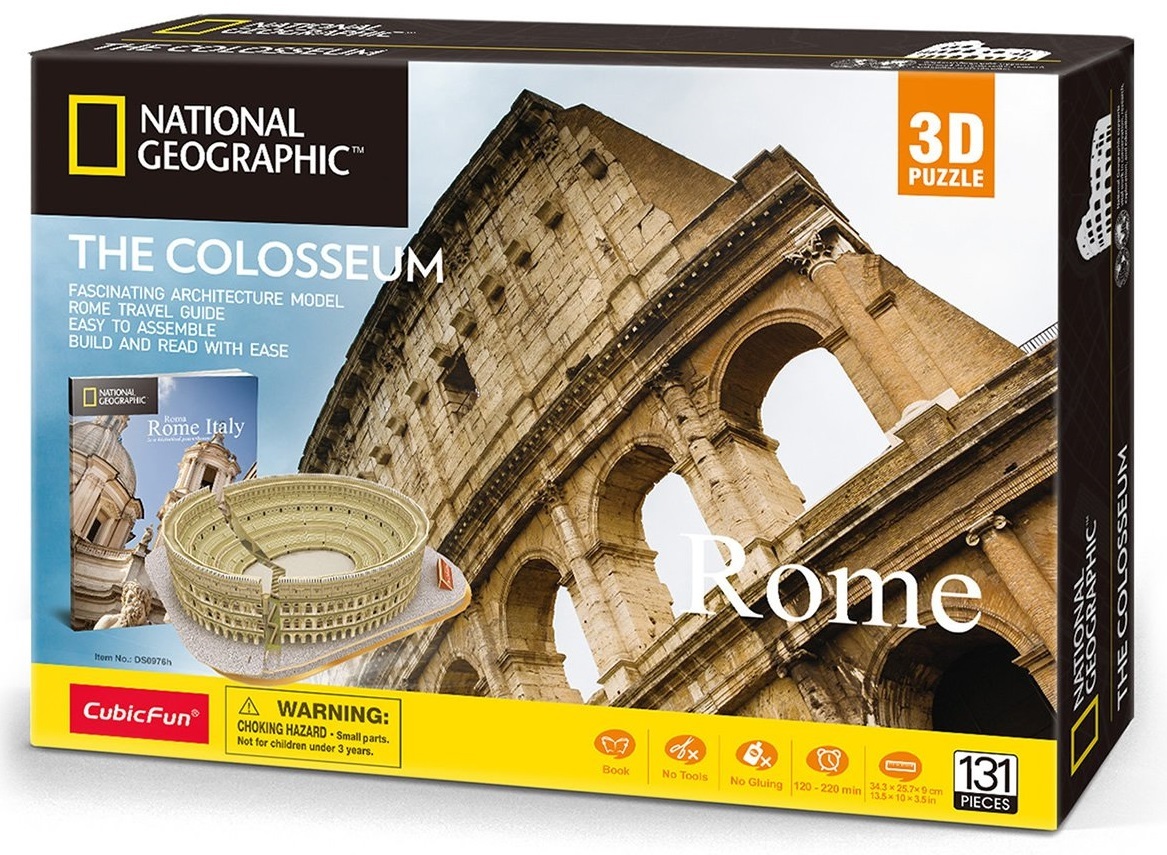 Cubic Fun: National Geographic 3D Model Puzzle - The Colosseum (Rome) image
