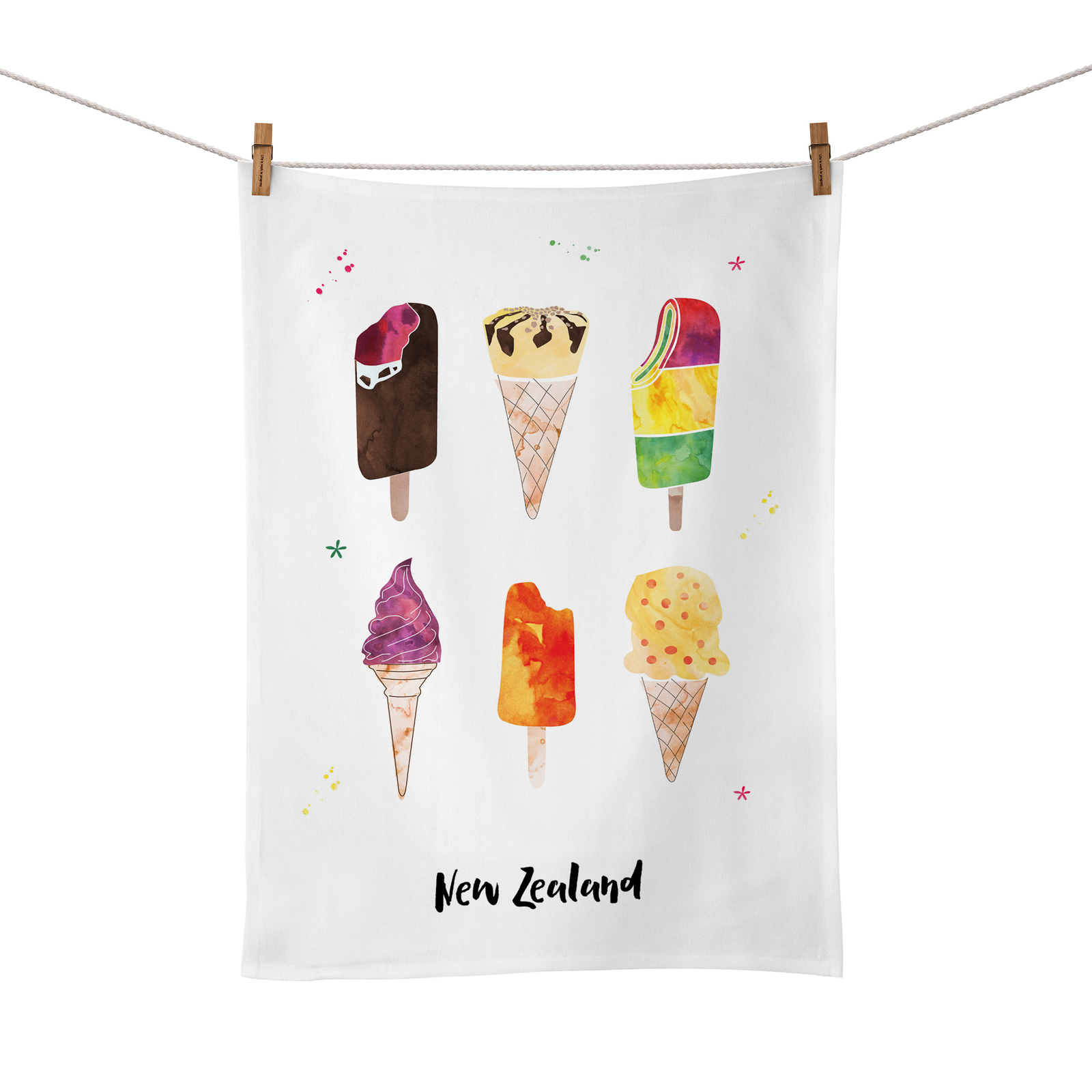 Moana Road: Tea Towel - Ice Cream