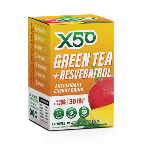 Green Tea X50 + Resveratrol - Mango (30 Sachets) image