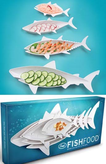 Fish Food Nesting Serving Plates - by Fred