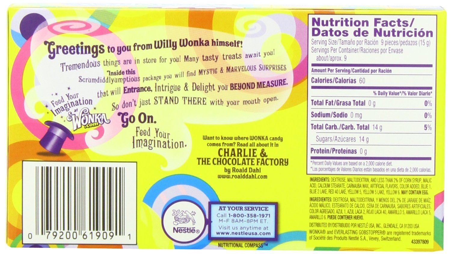 Wonka Gobstopper Theater Box 141g image