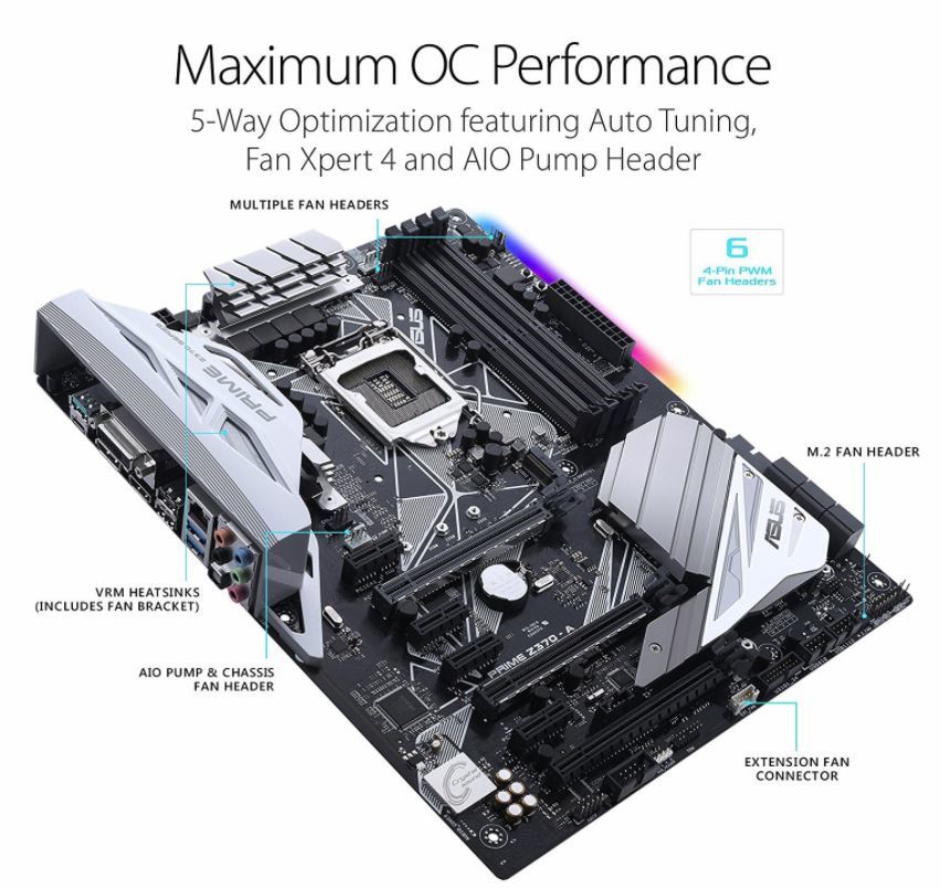 ASUS PRIME Z370A ATX LGA1151v2 Motherboard at Mighty Ape NZ