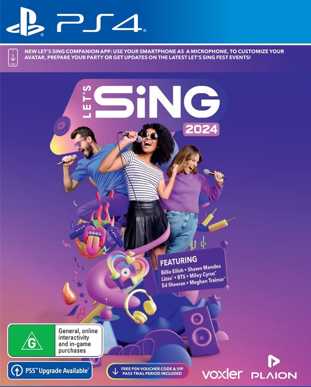 Let's Sing 2024 PS4 Buy Now at Mighty Ape NZ