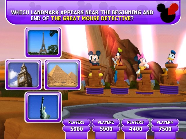 Disney Think Fast + 4 Buzzers for PS2 image