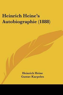 Heinrich Heine's Autobiographie (1888) by Heinrich Heine image