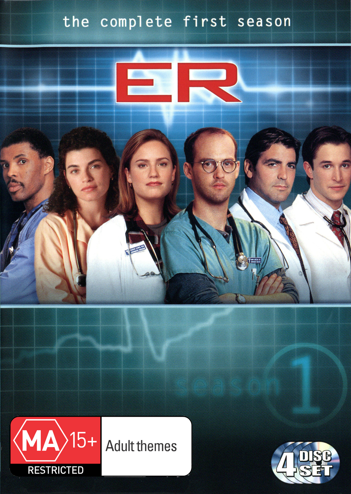 E.R. - The Complete 1st Season (4 Disc Set) on DVD image