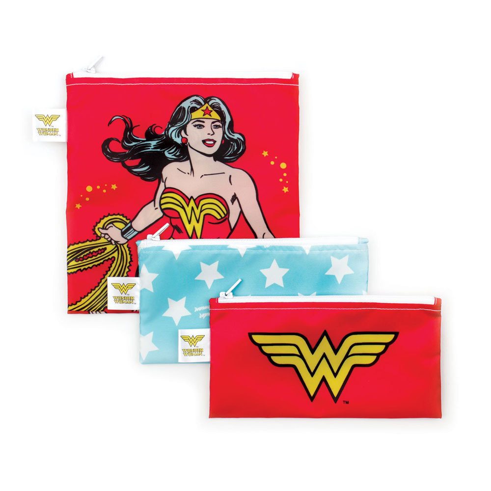 Bumkins 3pk Snack Bag Combo - Wonder Woman