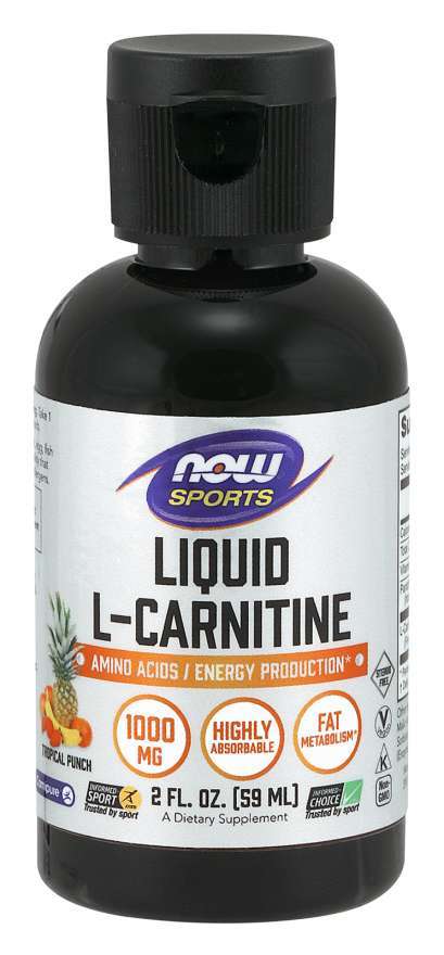 Now Foods: L-Carnitine 1000mg - Tropical Punch (59ml) image