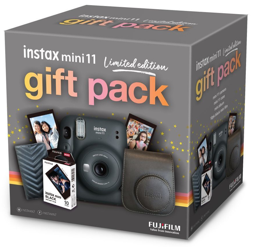 FujiFilm Instax Mini 11 Gift Pack - Charcoal Gray image
