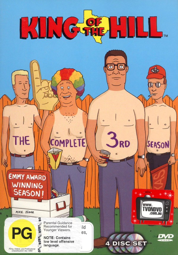 King Of The Hill - Complete Season 3 (4 Disc Set) on DVD image