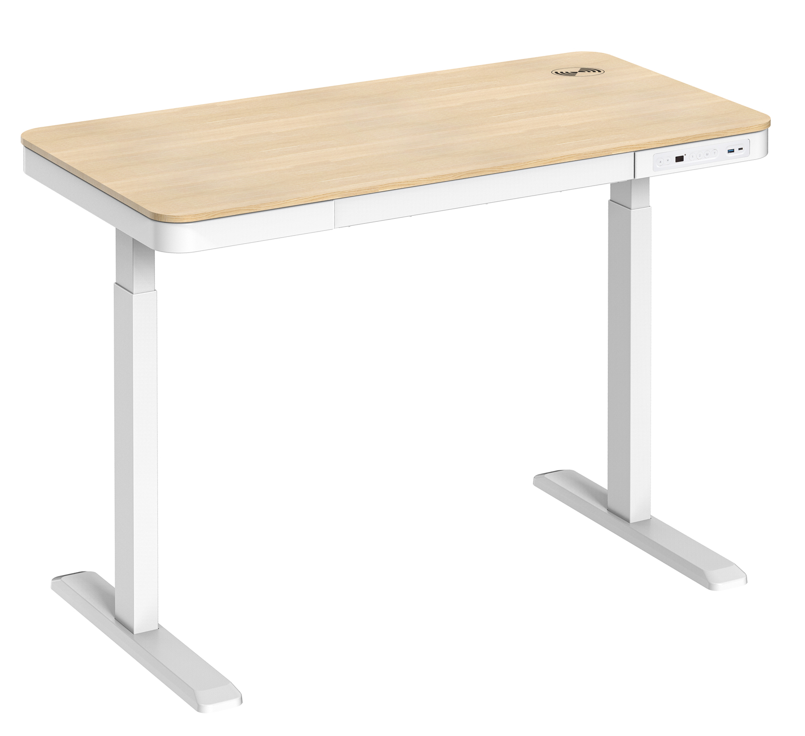 Buy Gorilla Office Height Adjustable Desk White/Wood at Mighty Ape NZ