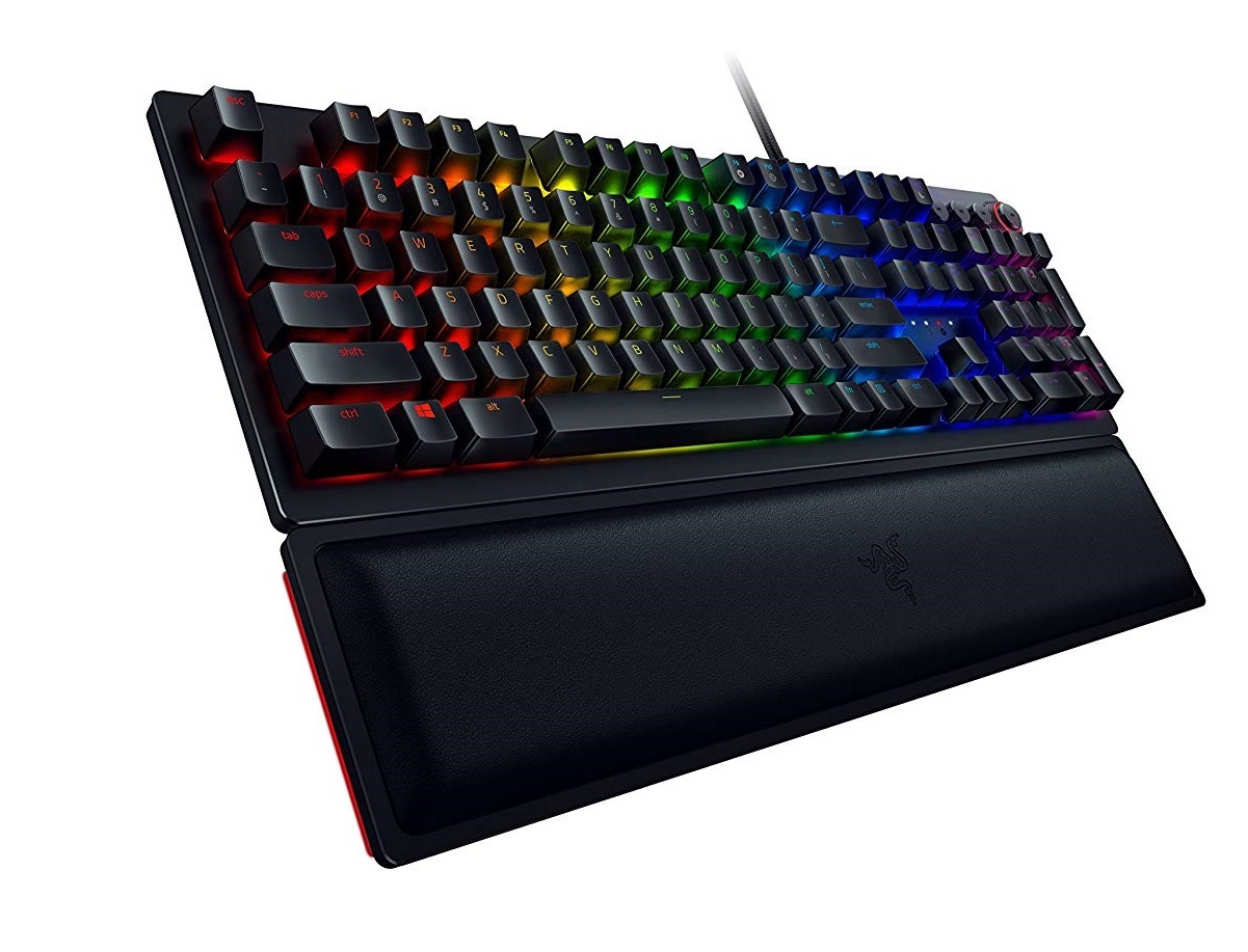 Razer Huntsman Elite Mechanical Gaming Keyboard With Wrist Support for PC image