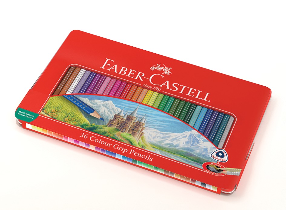 Faber-Castell: Grip Colour (Tin of 36)