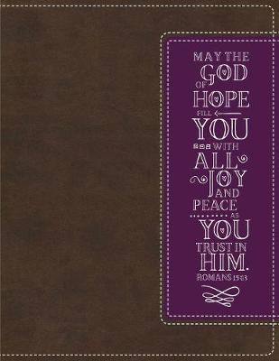 NIV, Beautiful Word Coloring Bible and 8-Pencil Gift Set, Leathersoft, Brown/Purple by Zondervan image