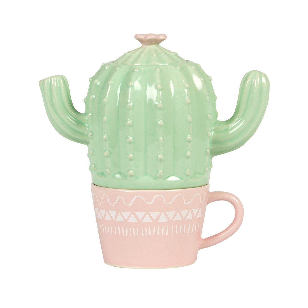 Pastel Cactus Teapot For One image