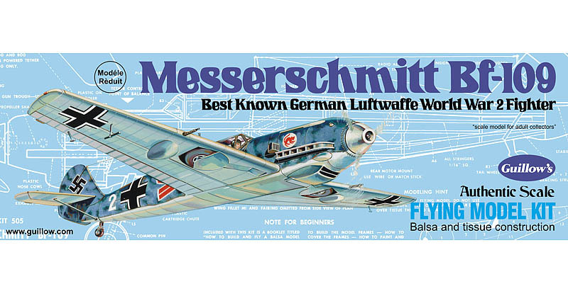 Messerschmitt BF-109 1/30 Balsa Model Kit image