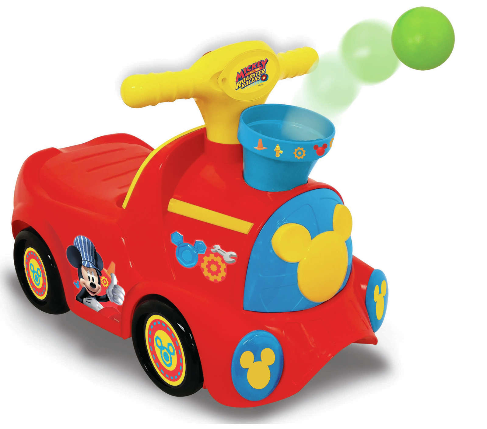 Kiddieland: Pick & Pop Train Activity Ride-On - Mickey Mouse image